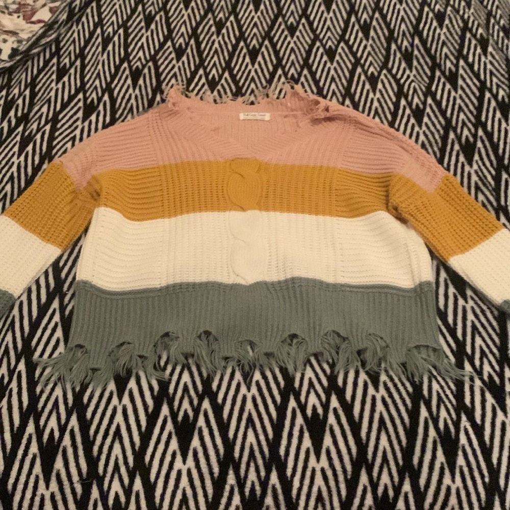 Striped multicolor sweater
